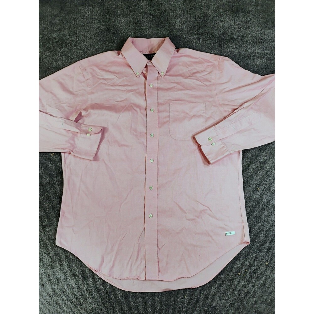 Lauren Ralph Lauren Mens Pink Non Iron Cotton Button Down Shirt Size 16 32/33